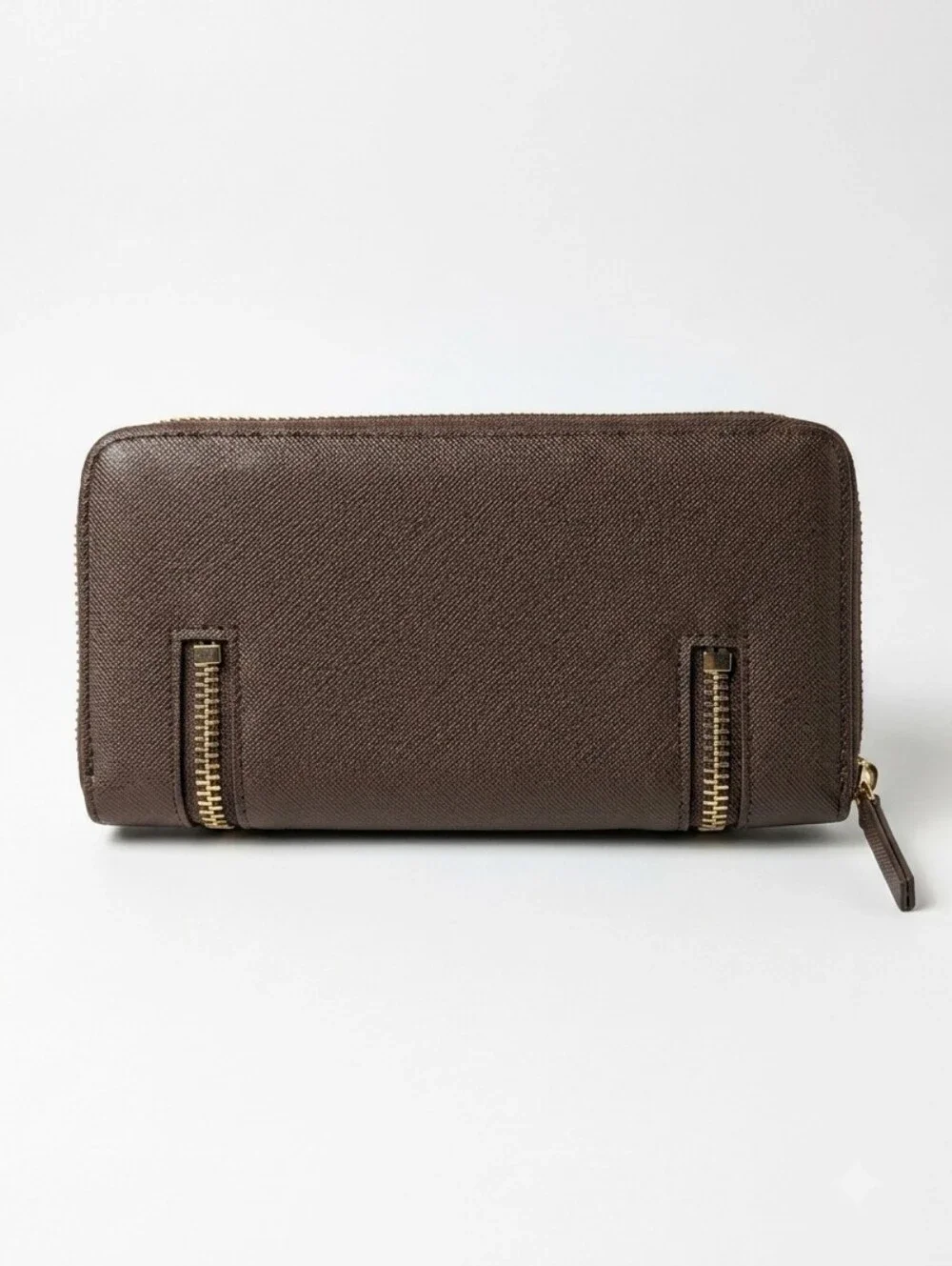 Joe's Jeans Women's Casanova Continental Zip Around Wallet Dark Brown